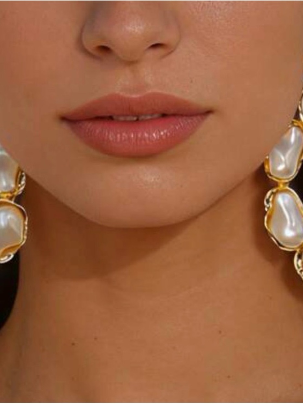 Gold and Pearl Drop Earrings - Elegant Women's Jewelry